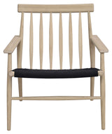 Canwood Lounge Chair - vit pigmenterad/svart vävd