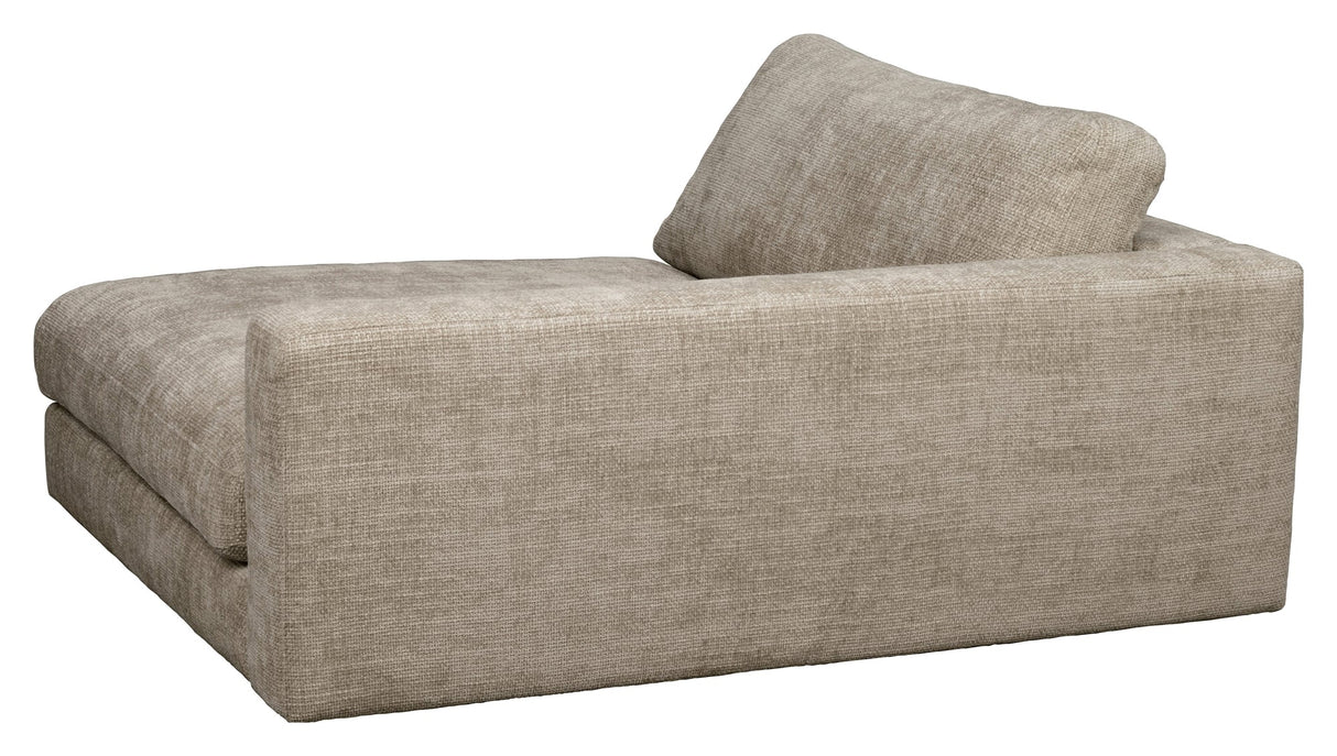 Duncan, 1,5 -sits Chaise Longue, Right - Grey/Beige