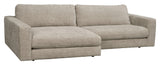 Duncan, 3 -sits Chaise Longue Left - Grey/Beige