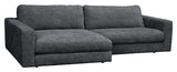 Duncan, 3 -sits Chaise Longue Left - Dark Grey