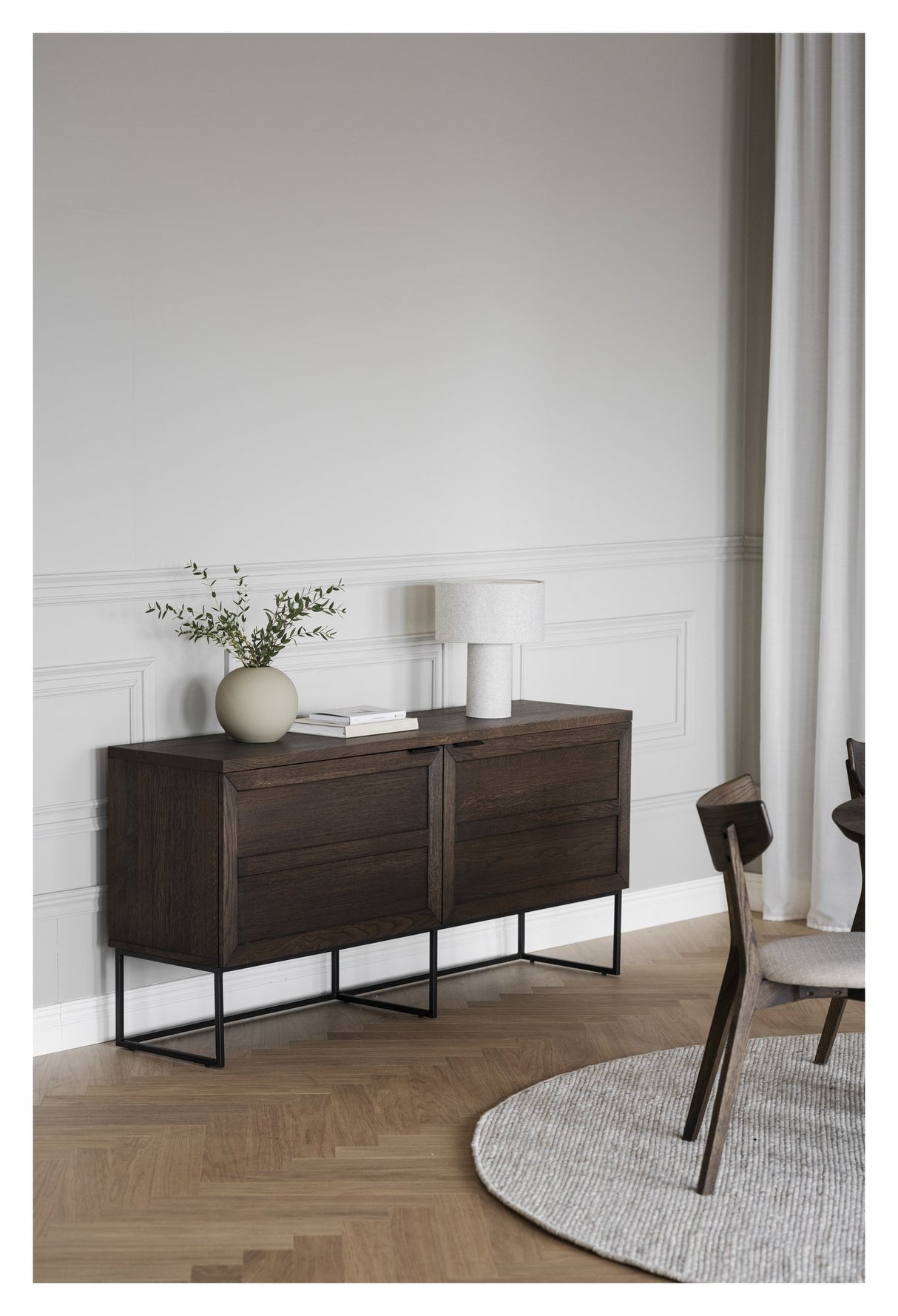 Everett, sideboards - ek/svart