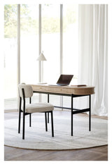 Haddington Desk - vit pigmenterad ek