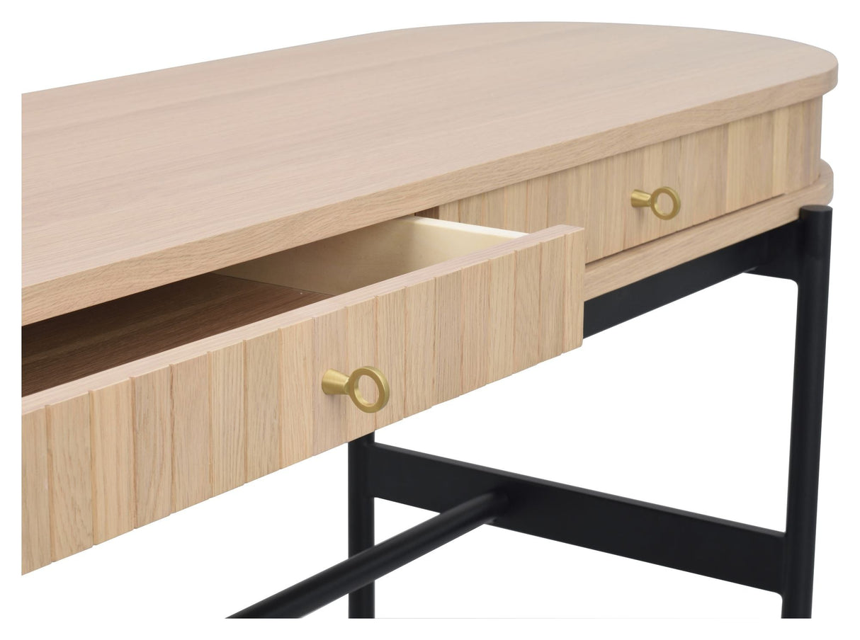 Haddington Desk - vit pigmenterad ek