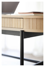 Haddington Desk - vit pigmenterad ek