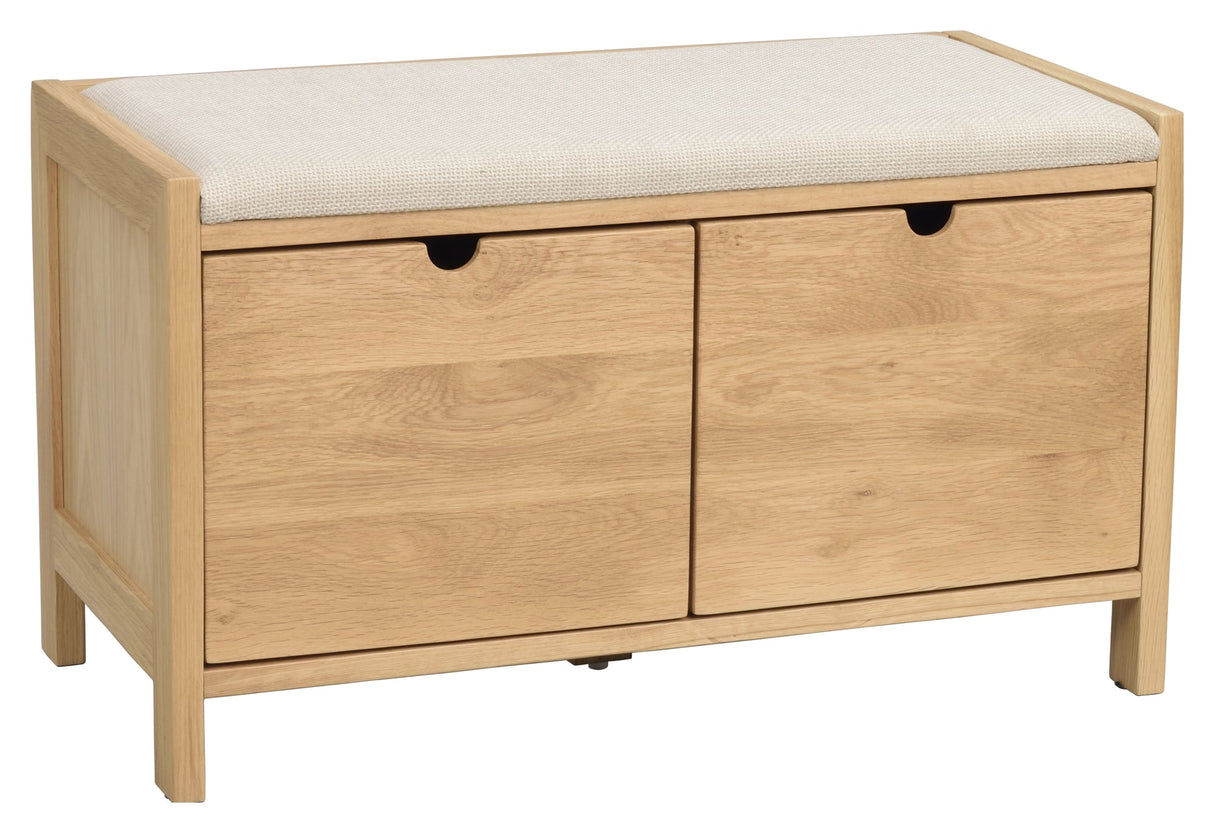 Hillmond, Bench - Oak/Beige