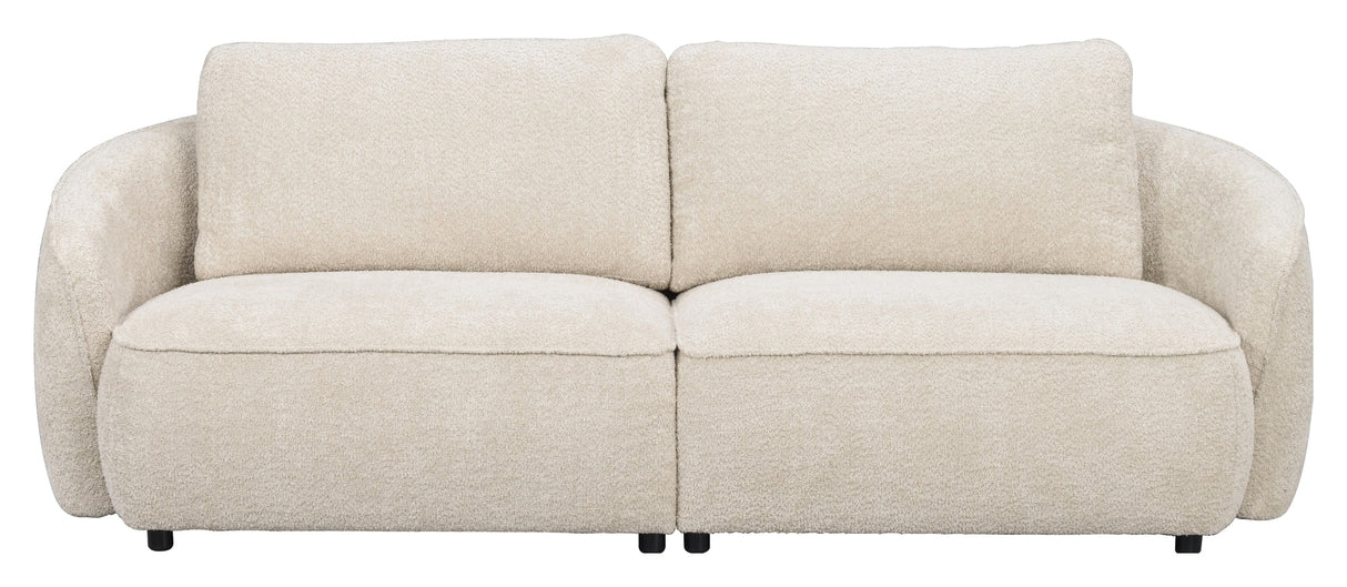 Norris, tresitsig. Soffa ljus beige 