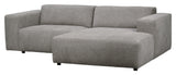 Willard, 3 -sits Chaise Longue Right - Grey/Beige