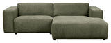 Willard, 3 -sits Chaise Longue Right - Green