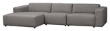 Willard, 4 -sits Chaise Longue Left - Grey