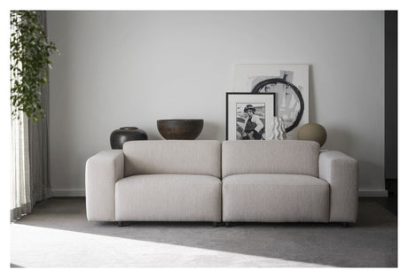 Willard soffa 3-sits, lätt beige tyg