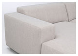 Willard Sofa 3-sits w. schäslong, vänster, lätt beige tyg