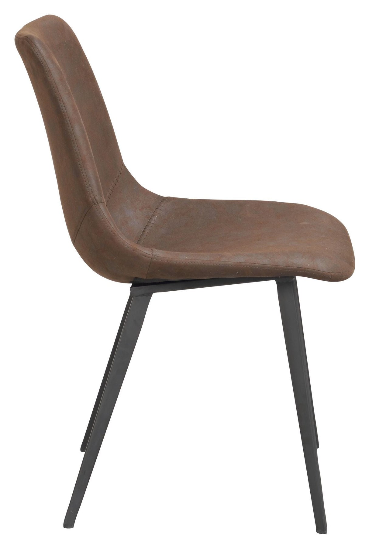 Raymour Dining Chair, Brown Microfiber