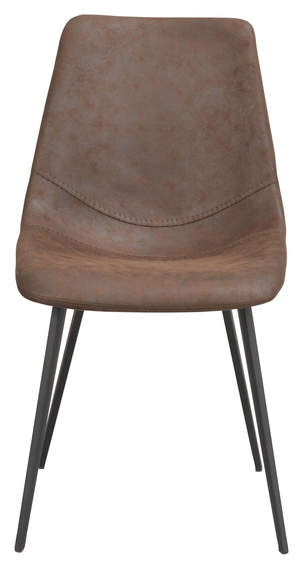 Raymour Dining Chair, Brown Microfiber