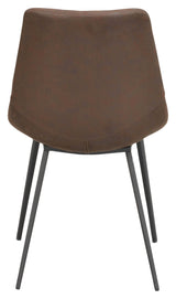 Raymour Dining Chair, Brown Microfiber