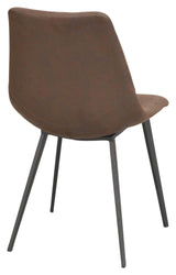 Raymour Dining Chair, Brown Microfiber