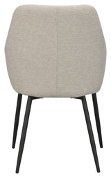 Reily matstol med armstöd, beige/svart