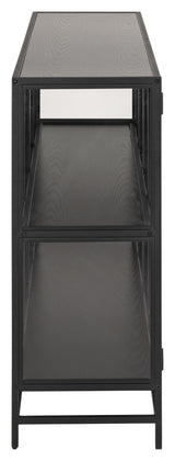 Seaford Vitrine 152x35x86 svart