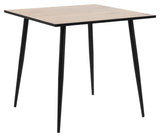 Selma Dining Tabell 80x80, Melamine Wild Oak/Black Edge