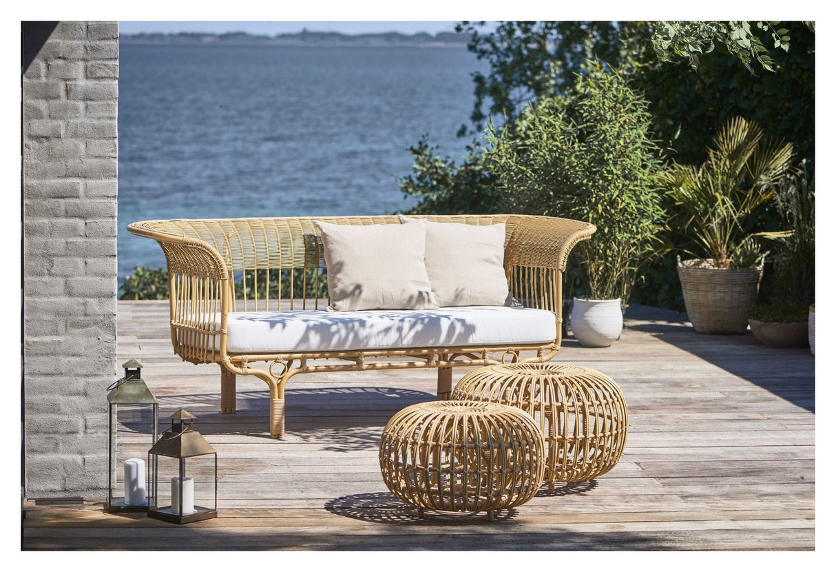 Belladonna yttre lounge soffa, alu-rattan