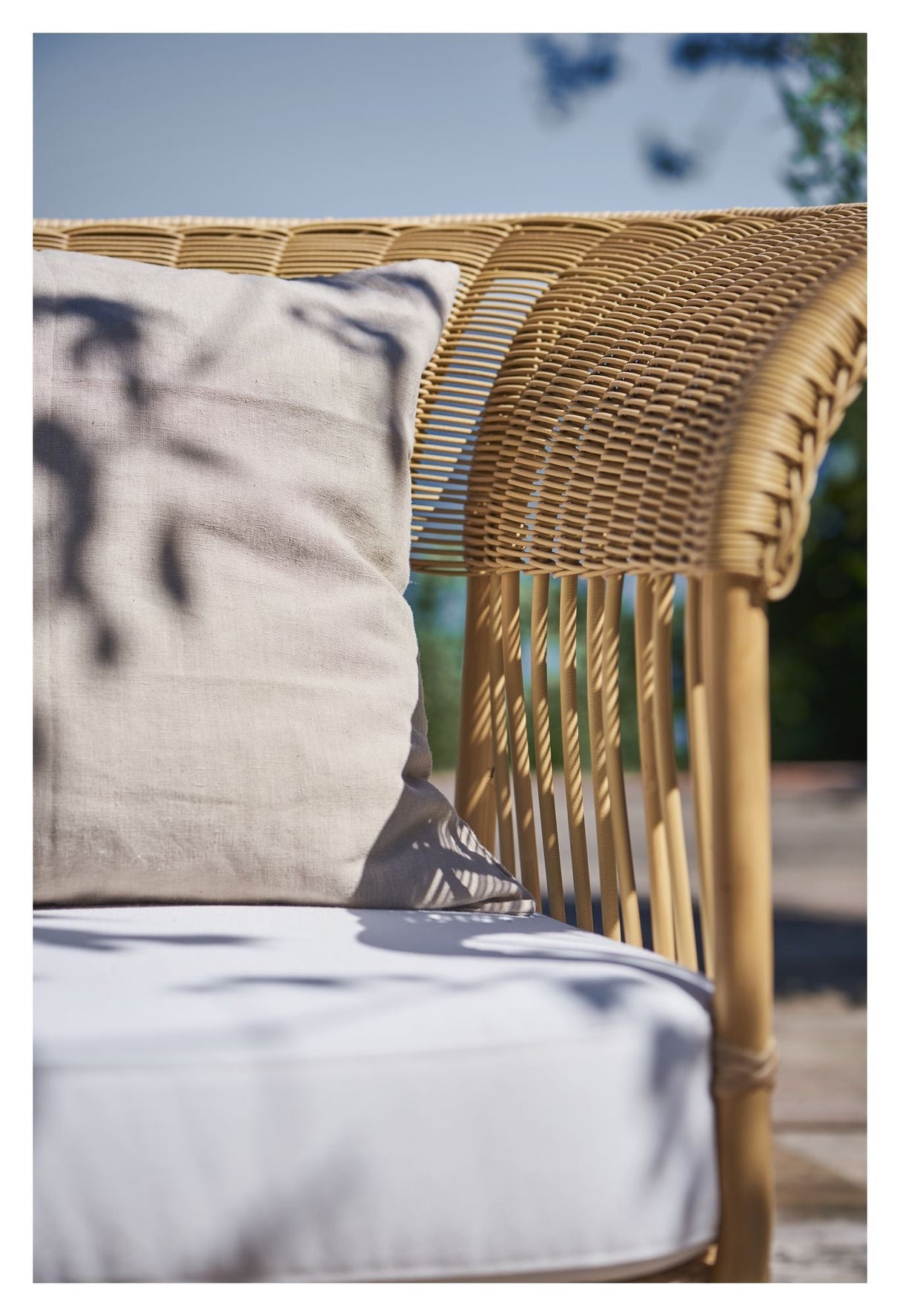 Belladonna yttre lounge soffa, alu-rattan