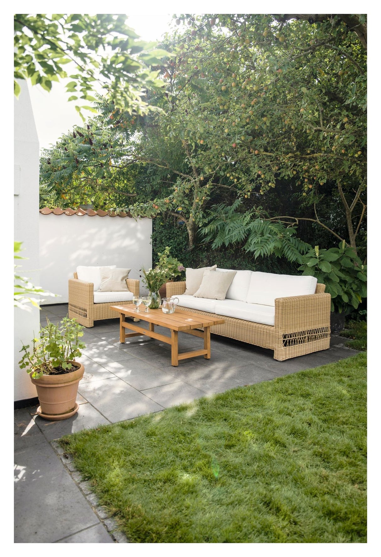 Carrie Exterior Lounge Soffa, Alu/Nature