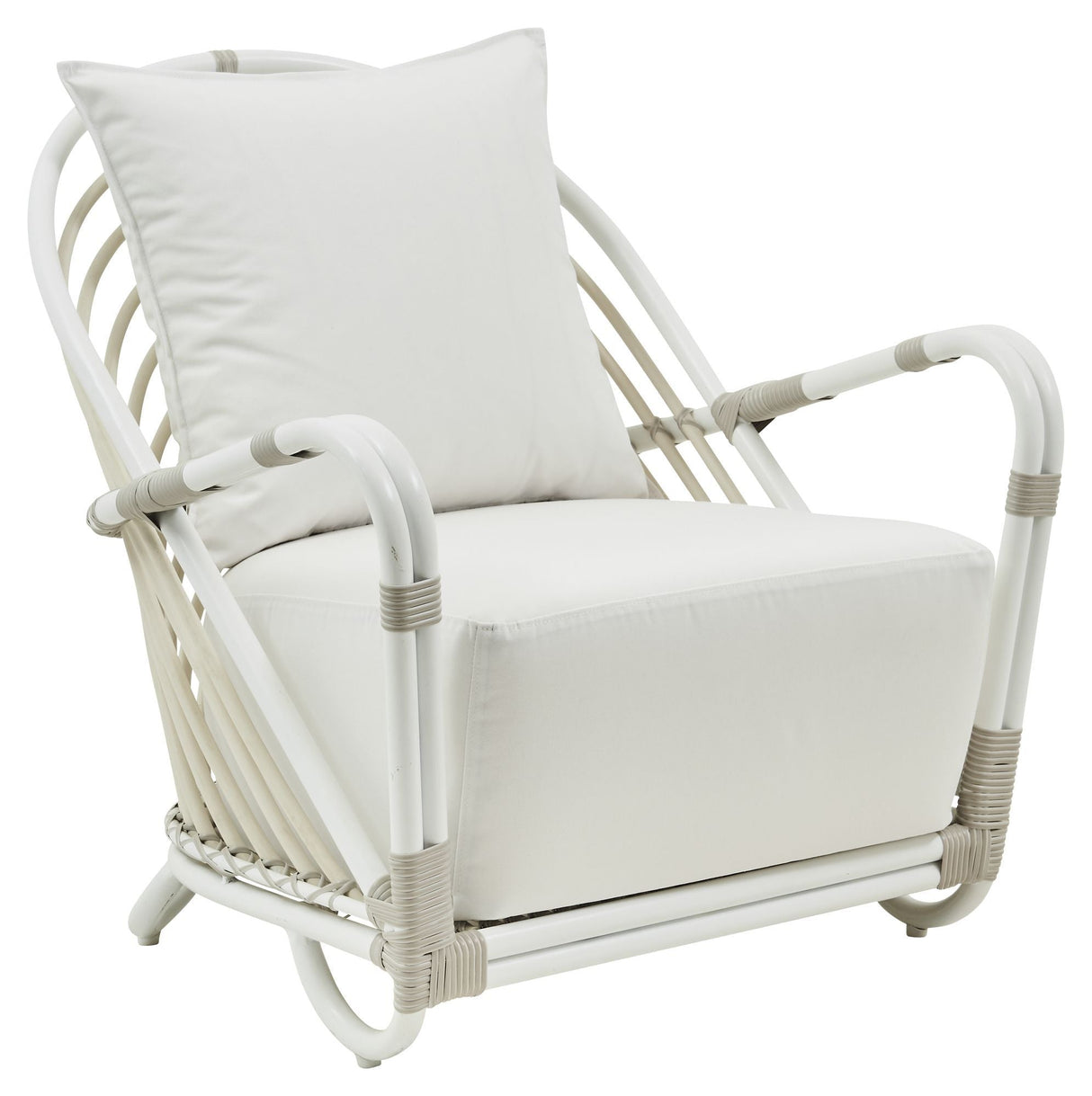 Charlottenborg Exterior Lounge Chair Frame, Dove White