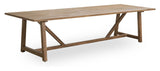 Lucas matbord, 300x100, gammal teak