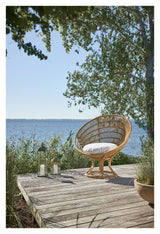 Luna yttre lounge stol, alu-rattan