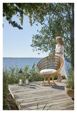 Luna yttre lounge stol, alu-rattan