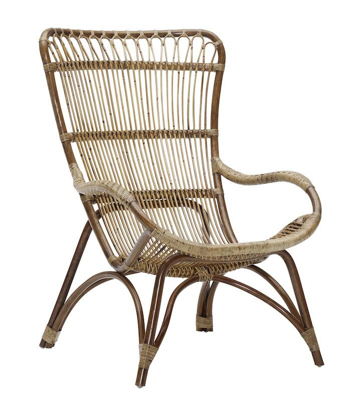 Monet Wicker Chair, Antique