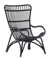 Monet Wicker Chair, Black