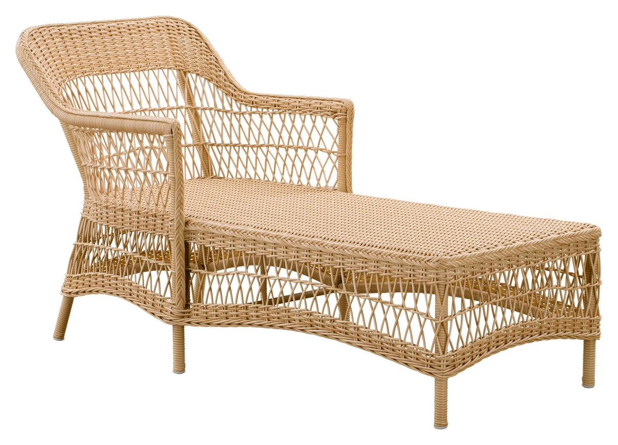 Olivia Exterior Chaise Lounge, Alu/Nature