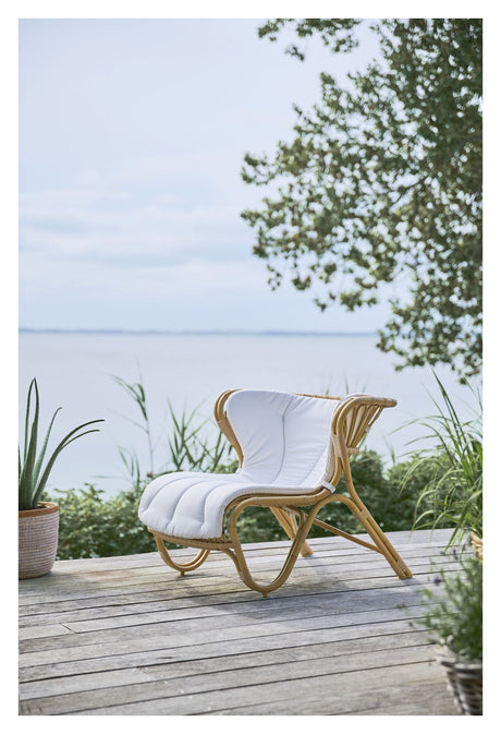 Sitt- och ryggdyna till Fox Lounge Chair, Vit 