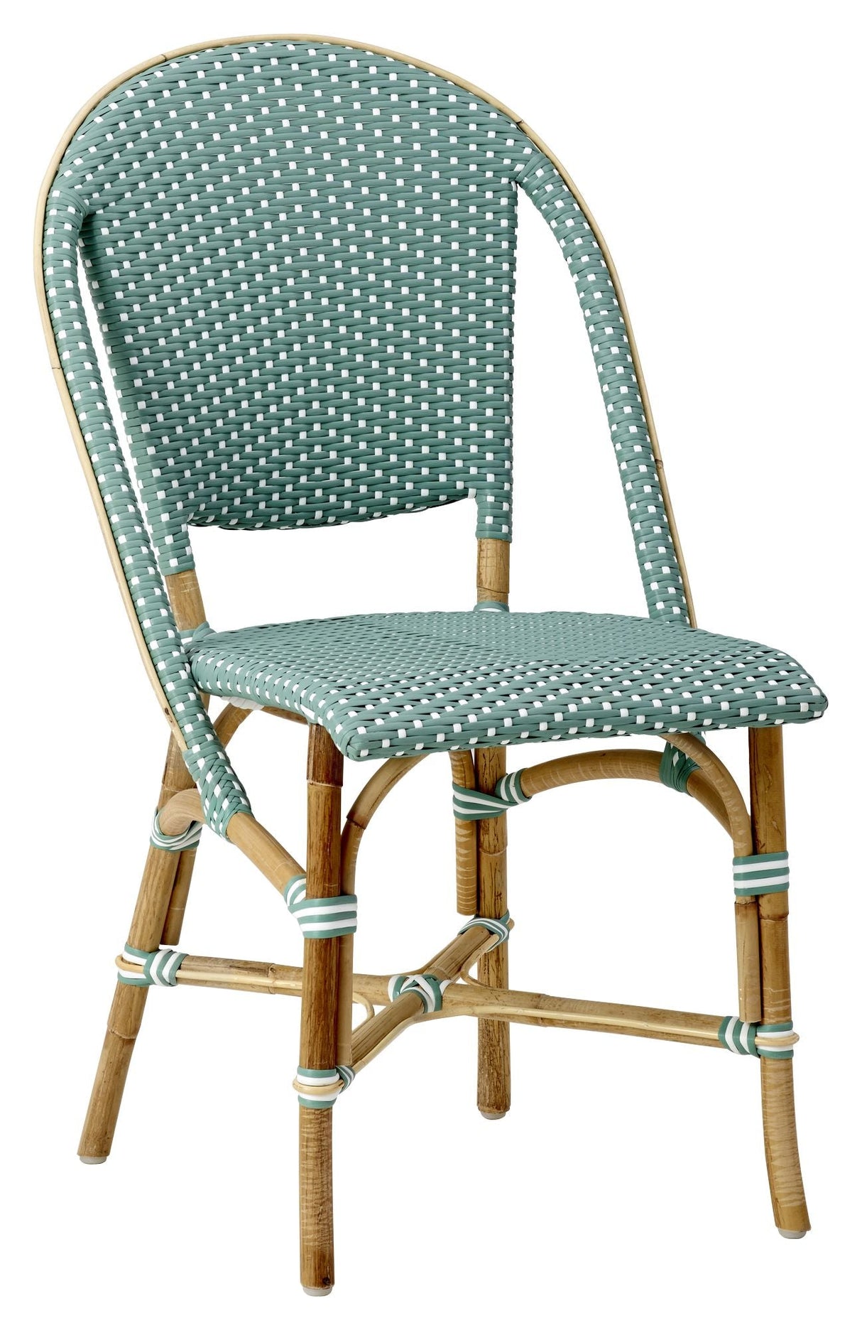 Sika -design Sofie Café Chair - Sage Green w/White Dot