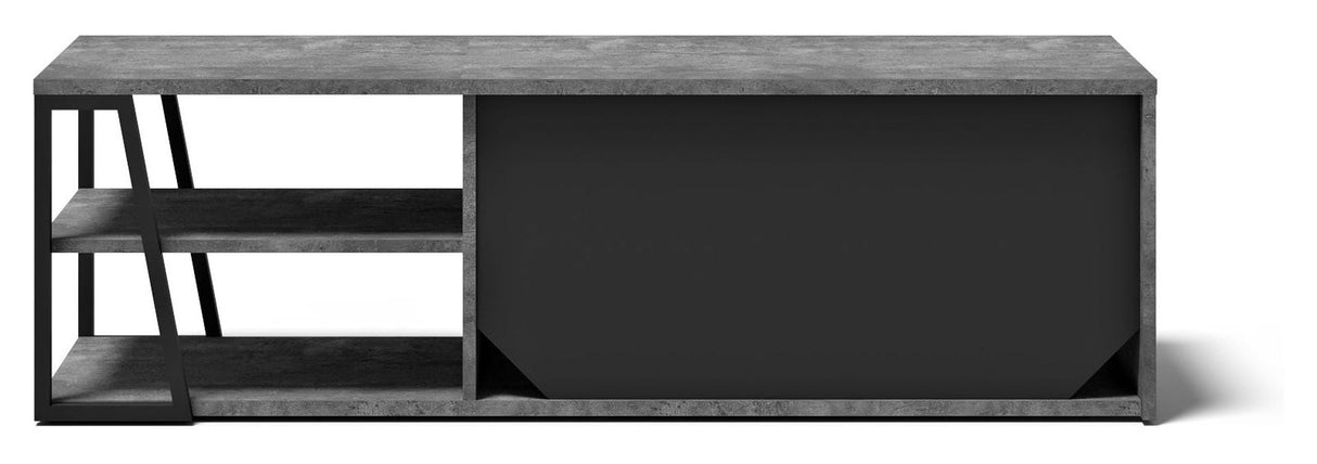 Albi TV Tabell 145, Betong/black metal, 145x45x45