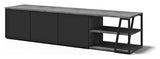 Albi TV Tabell 190, Betong/black metal, 190x45x45