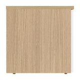 Albi TV Tabell 190, Light Oak/White Metal, 190x45x45