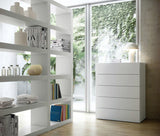 Temahome Aurora Chest - White w/5 Drawers