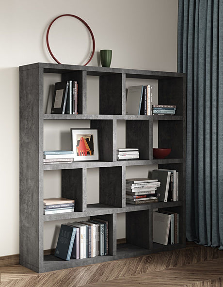 Temahome Berlinhylla - Dark Concrete Grey, 159x150