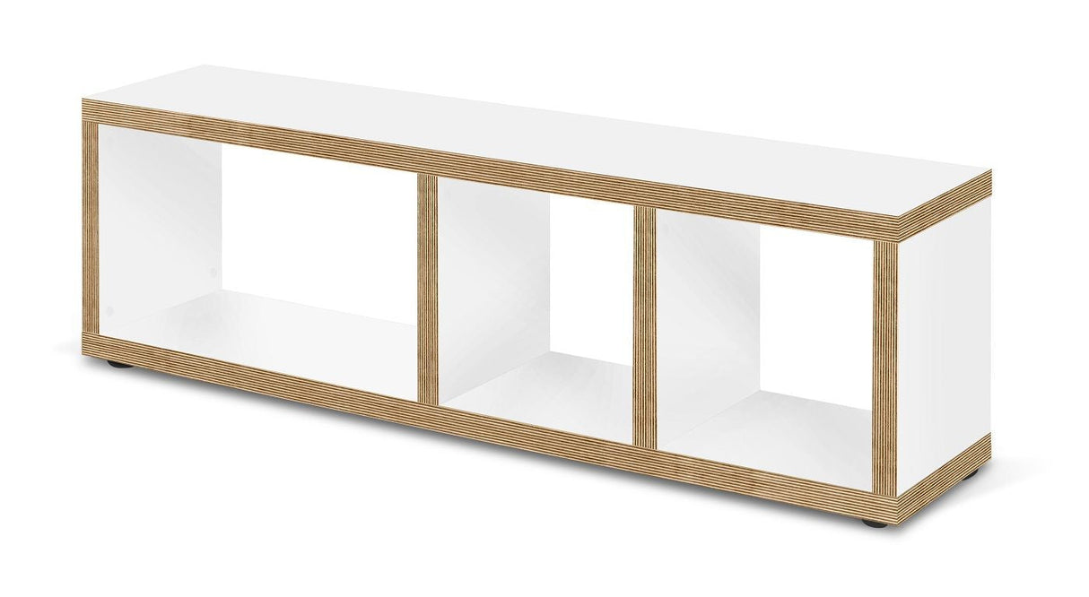 Temahome Berlin TVBord - Mat White/Nature