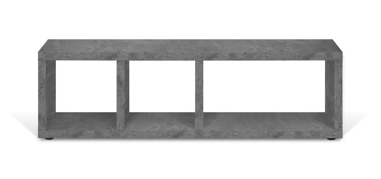 Temahome Berlin TVBord - Dark Concrete Grey Melamine