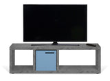 Temahome Berlin TVBord - Dark Concrete Grey Melamine