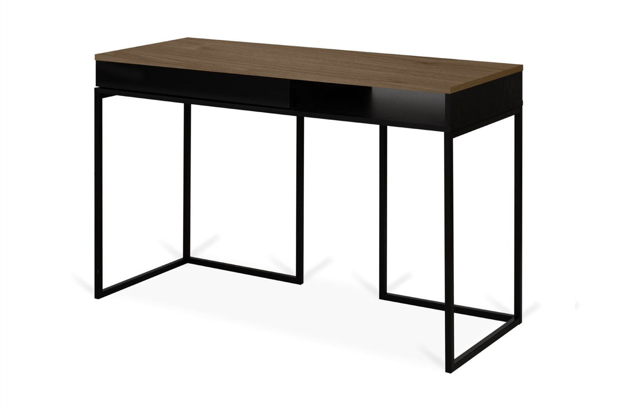 Temahome City Desk 130x50 - Walnut/Black