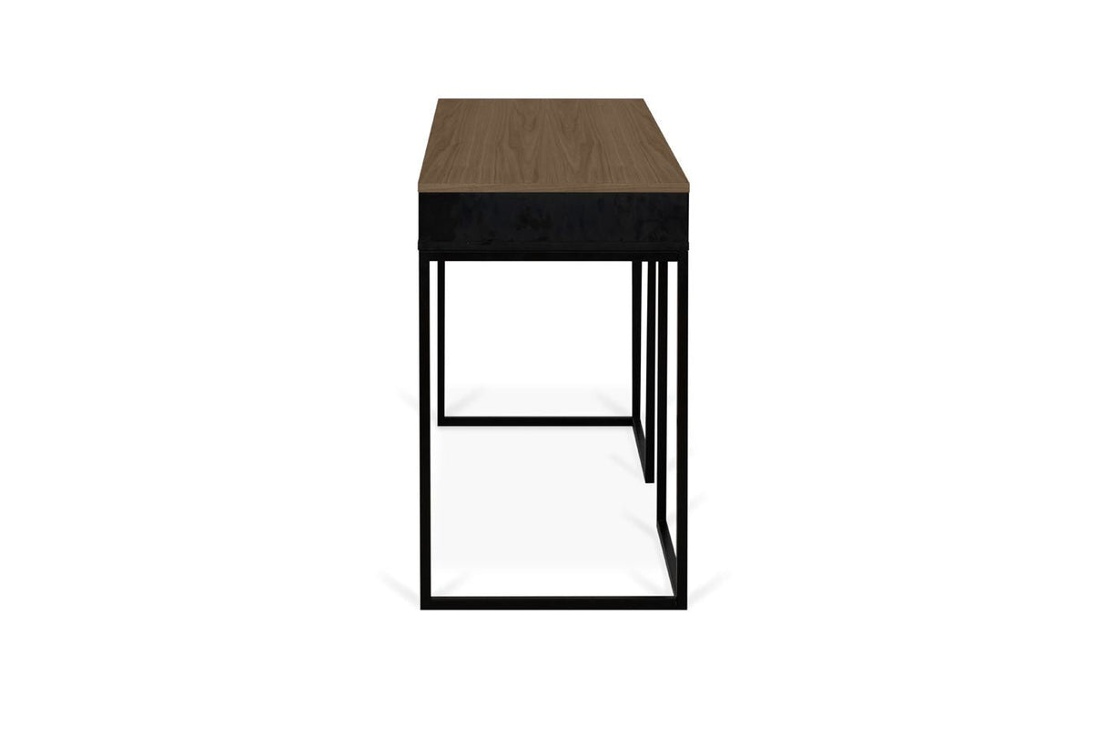 Temahome City Desk 130x50 - Walnut/Black