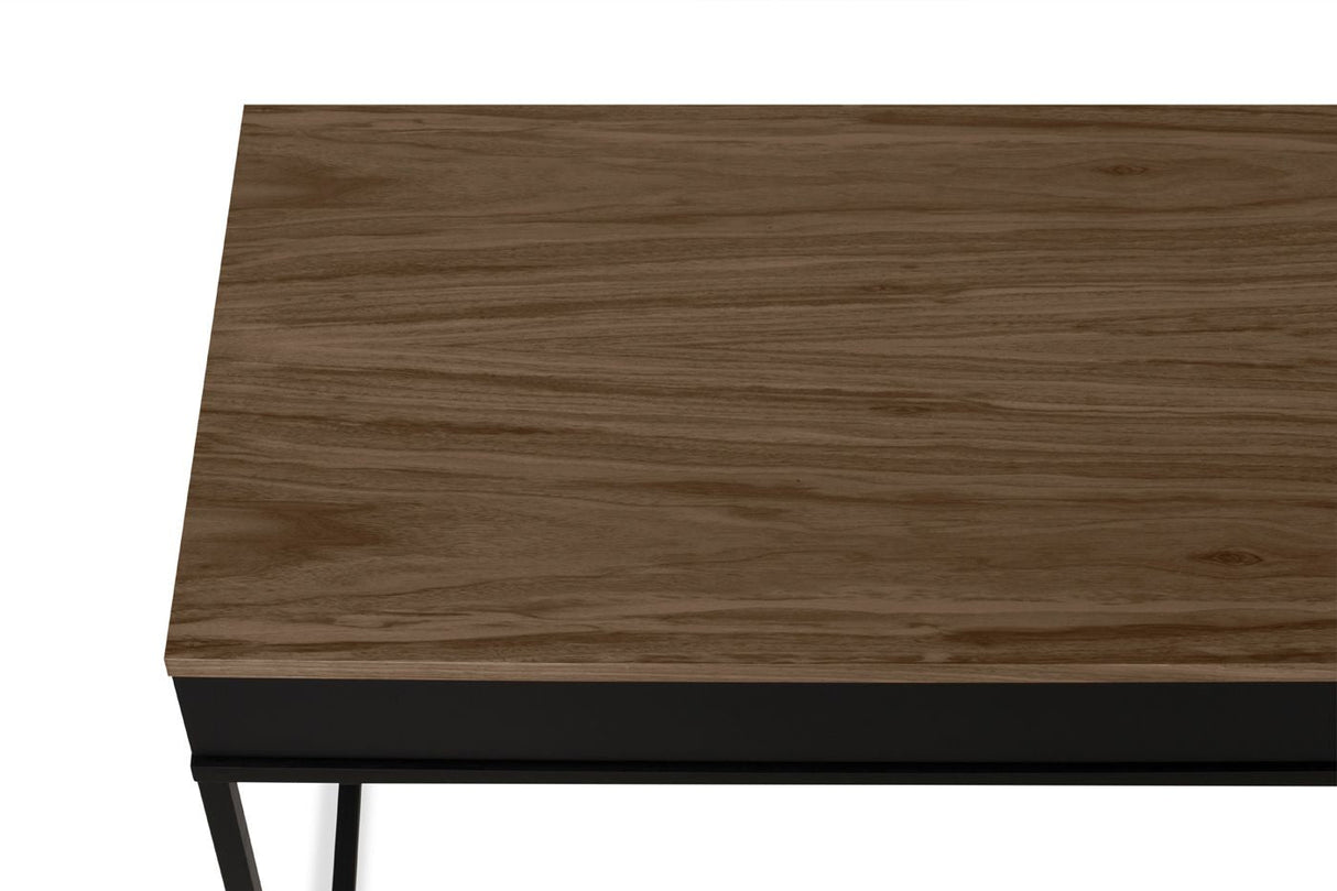 Temahome City Desk 130x50 - Walnut/Black