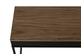 Temahome City Desk 130x50 - Walnut/Black