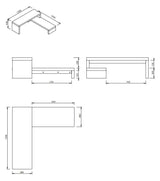 Temahome Cliff Table - Svart/mörk betonggrå