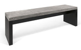 Temahome Detroit Bench - Grå betongutseende