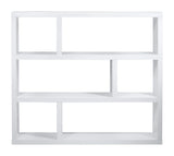 Dublin Bookhelf, White, 120x29x105