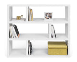 Dublin Bookhelf, White, 120x29x105